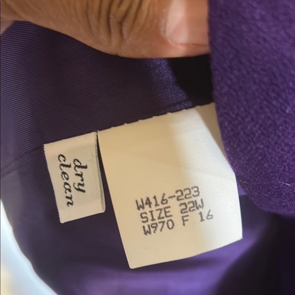 Pendleton Purple Blazer Structured Suit Jacket - image 3
